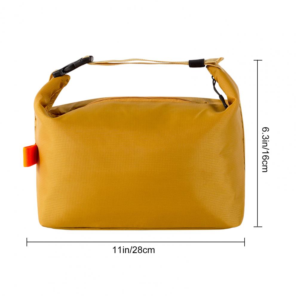 Lunch Box Bag Zipper Closure Large Capacity Waterproof Lunch Carrier Easy to Clean Portable Bento Bag Insulation Pouch