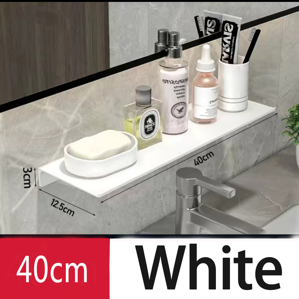 Pequeña estante flotante de pared de metal: estante de pared de metal, estante flotante negro, estante de baño pequeño, estantes de exhibición para almacenamiento de pared