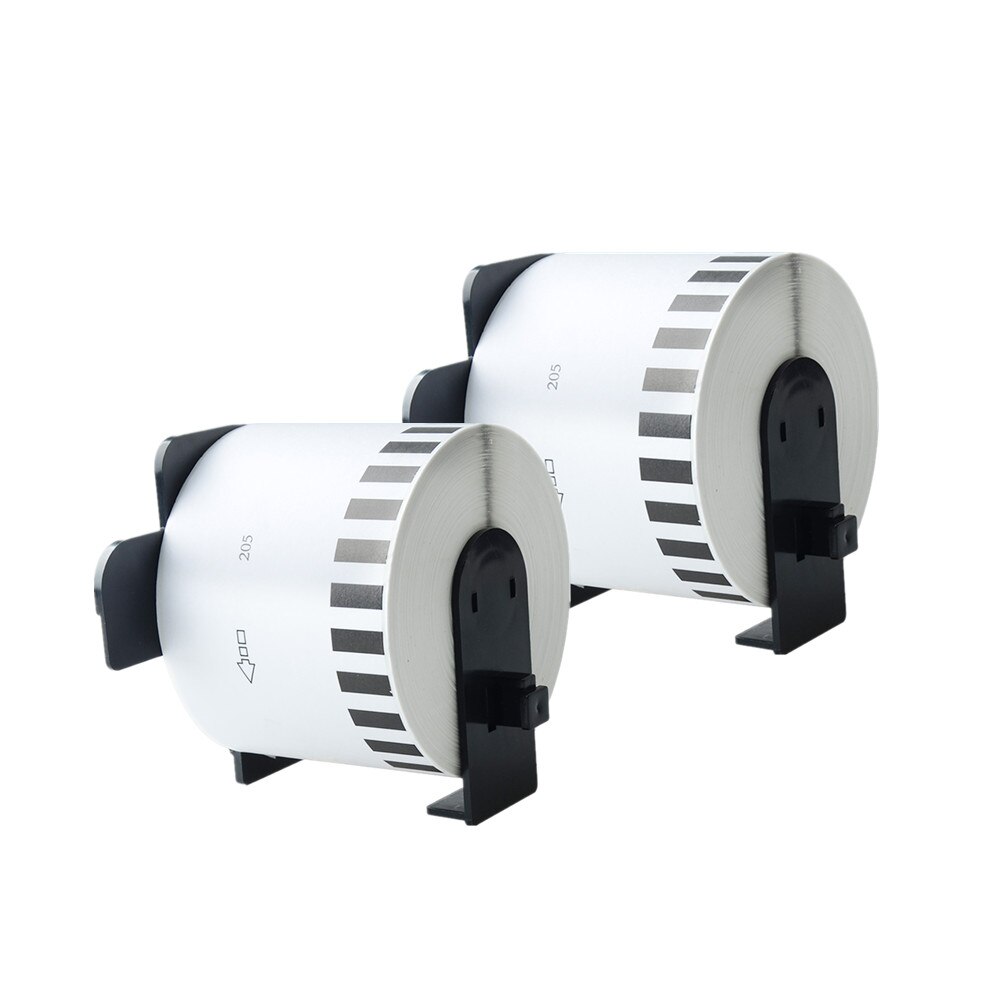 AOMYA 2 Rolls Label tape DK-22205 Label 62mm*30.48m 22205/DK2205 for Brother Transferable rubber/paper
