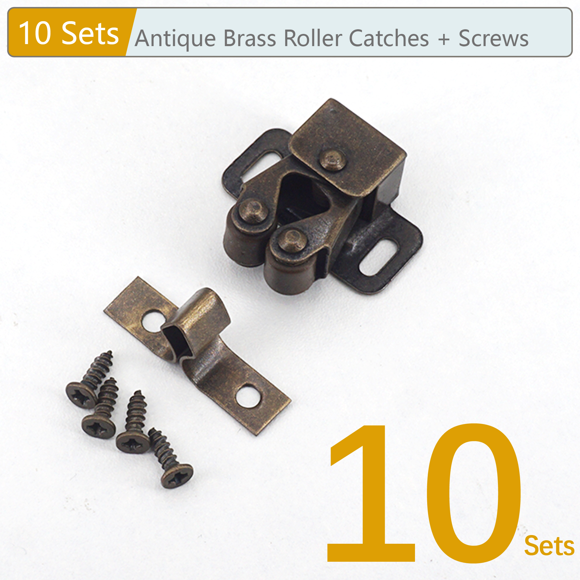 10/5/2 Sets Cabinet Roller Catch Door Stop Closer Stoppers Damper Buffer Clasp Latch for Wardrobe Cupboard Furniture Hardware: MULTICOLOR