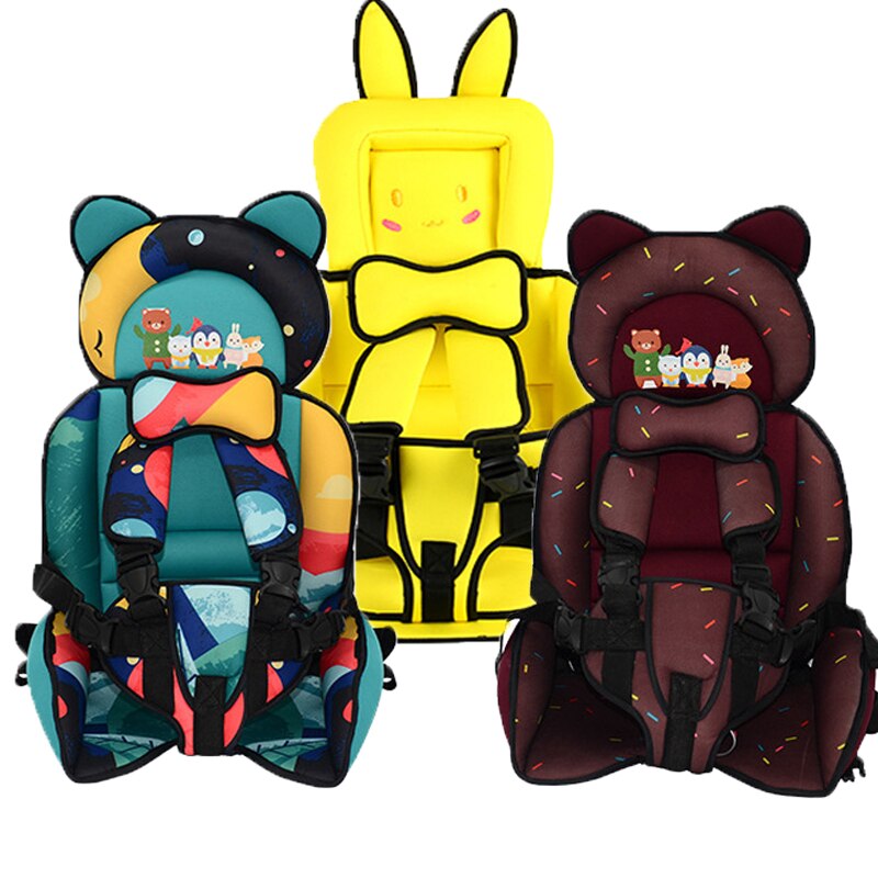 Portable Child Safety Seat Removable and Washable Baby Safety Seat With Belt Safe Child Sitting Chair Cushion