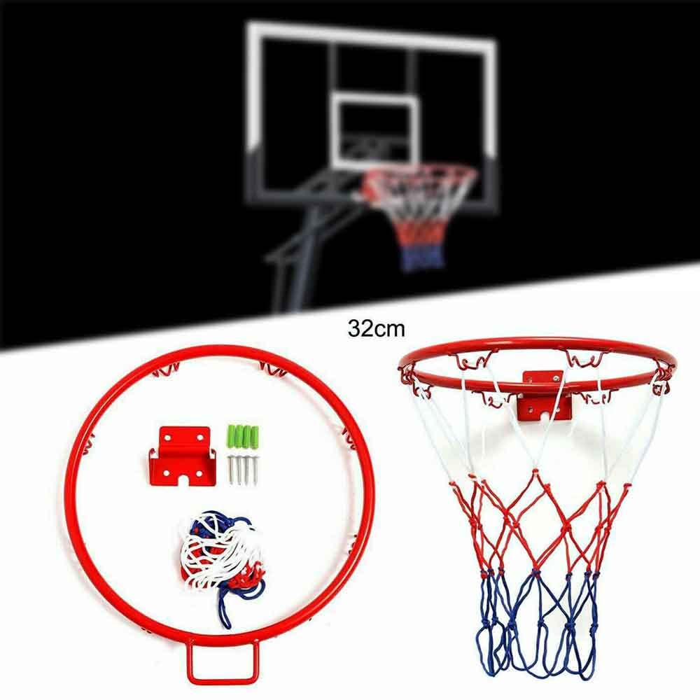 32cm hanging basketball stand wall-mounted goal hoop net sports indoor outdoor children's basketball ring