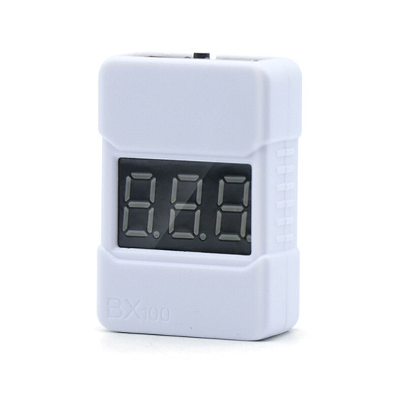 Testeur de batterie Lipo à basse tension 1 pièce, alarme de Buzzer avec coque en ABS, écran LED: white