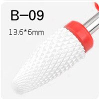 White 1 Pc Silicon Carbide Nail Drill Bits Flexible Polisher Manicure Machine Nail Accessories Electric Nail File Pedicure Tool: G-C-B09