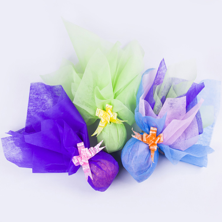 38 Pcs Cotton Paper Flower Wrapping Paper Florist Flower Bouquet Translucent Lining Paper Handmade Folding Flower Material