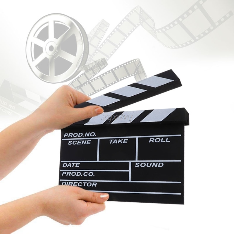 Film Director's Clapper Board HOLLYWOOD Movie Scene Clapboard Photography Props Photo Studio Product Whosale