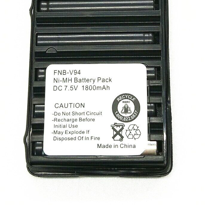1800Mah 7.5V Ni-FNB-V94 Ni-Mh Batterij Voor Yaesu/Vertex Radio Ft-60 FT-60E FT-60R VXA-300,VX-110 VX-120 VX-150