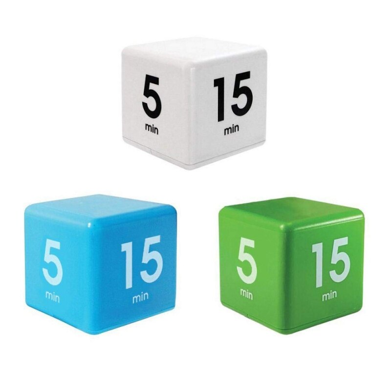 Candy Color Cube Kitchen Timer The Miracle Cube Timer, 5, 15, 30 and 60 Minutes for Time Management Kids Timer Workout Timer