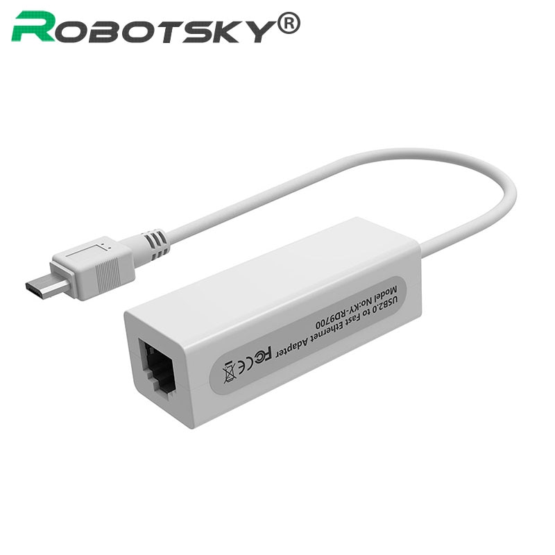 5-Pin Micro USB 2.0 Naar RJ45 LAN Ethernet Network Adapter 100 Mbps Voor Tablet PC (Android) voor Windows