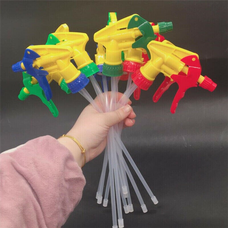 10Pcs Trigger Sprayer Heavy Duty Chemical Resistant Spray Bottle Nozzles Head