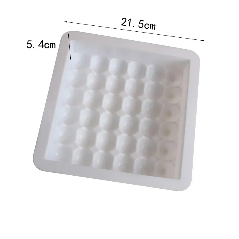 Molde de silicona para pastel en forma de cubo, molde de silicona para Mousse DIY, herramienta para pan y magdalenas para hornear, pastelería, postre, pastel, plantilla para hornear