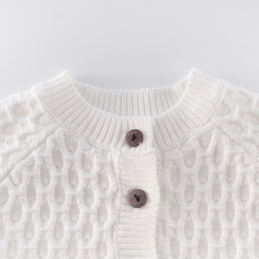 Spring Autumn Outfits Baby Girls Boys infants children sweaters knitted solid color diamond coat jacket all-match cardigan