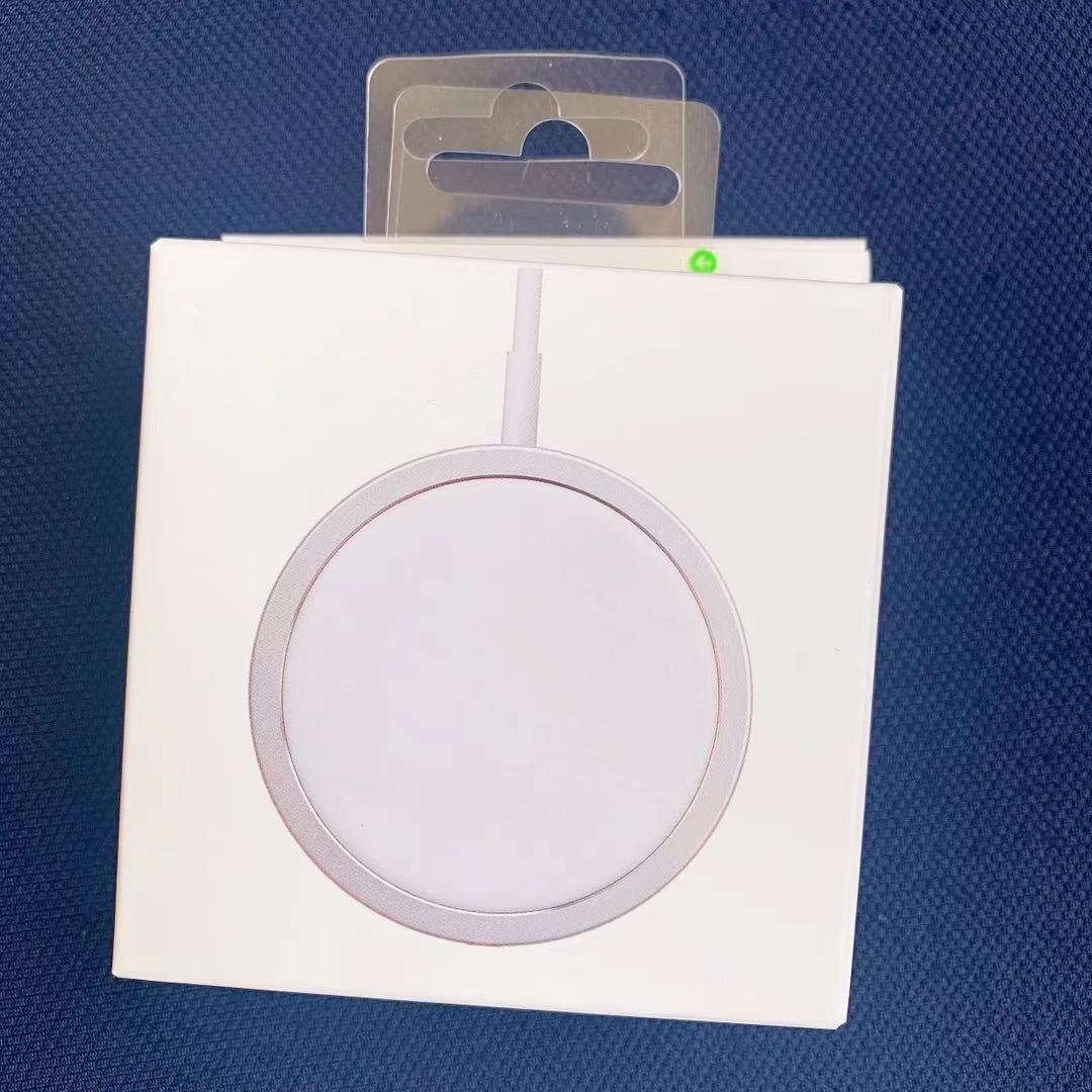 Cargador inalámbrico magnético original para móvil, dispositivo de carga QI de 15W para iPhone 12 Pro Max 12 Mini, enchufe rápido de la UE/EE. UU., 20W, 11 XS XR, 1 ud.: 15W wireless