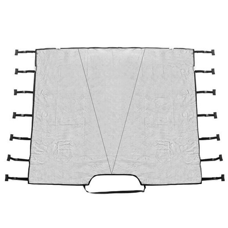 Couvercle de remorquage avant de caravane universel étanche, couvercle de protection d&#39;attelage, couvercle de verrouillage d&#39;attelage avec 2x lumière de protection LED pour RV
