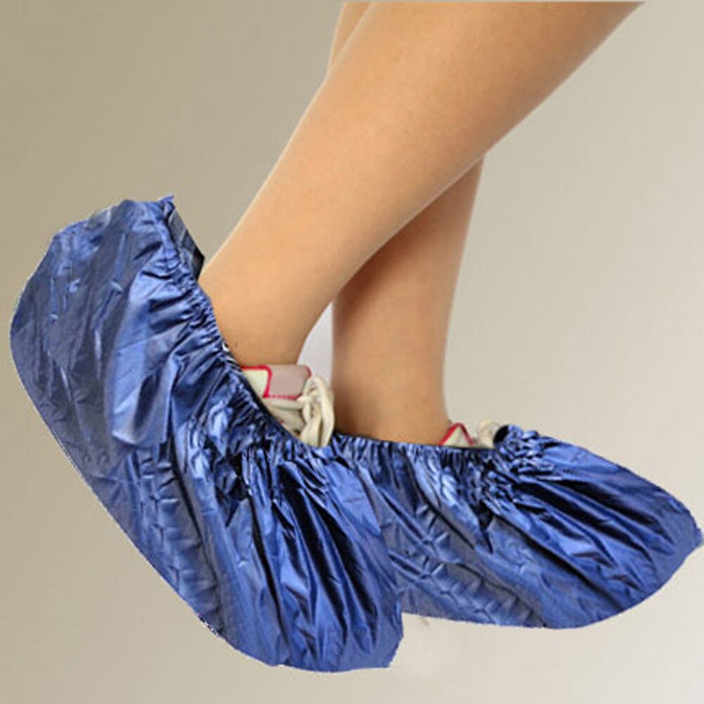 Couvre-pieds anti-poussière unisexe imperméable et réutilisable pour chaussures, couvre-chaussures antidérapants pour la maison et l'intérieur