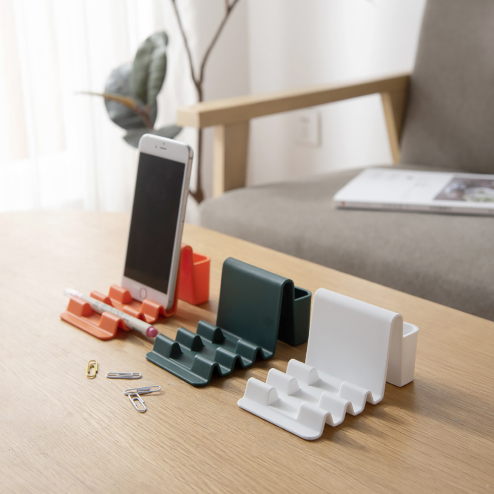 Wellenförmige Telefon Halfter Multifunktions Schreibtisch Stehen Multi-winkel Faul Halterung Tragbaren Nacht Mini Gestell Telefon Zubehör Universal-