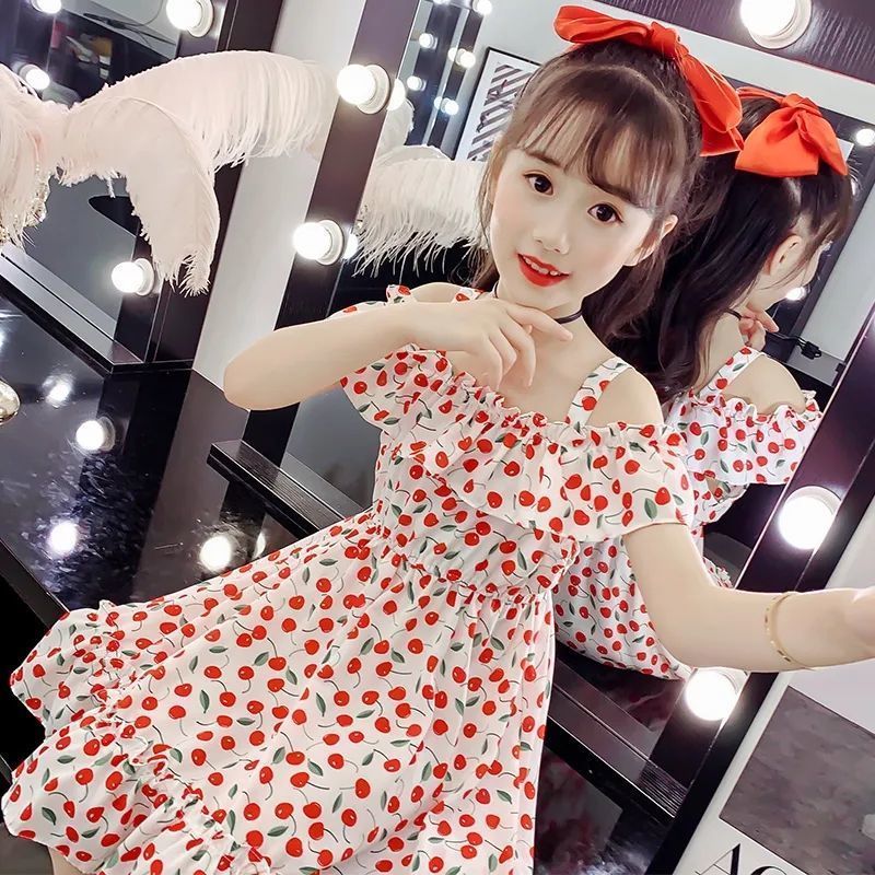 Meisjes Premium Comfort Jurk 2022 Zomer Westerse Stijl Meisje Jarretel Kinderkleding Mode Prinses Jurk Kinderen