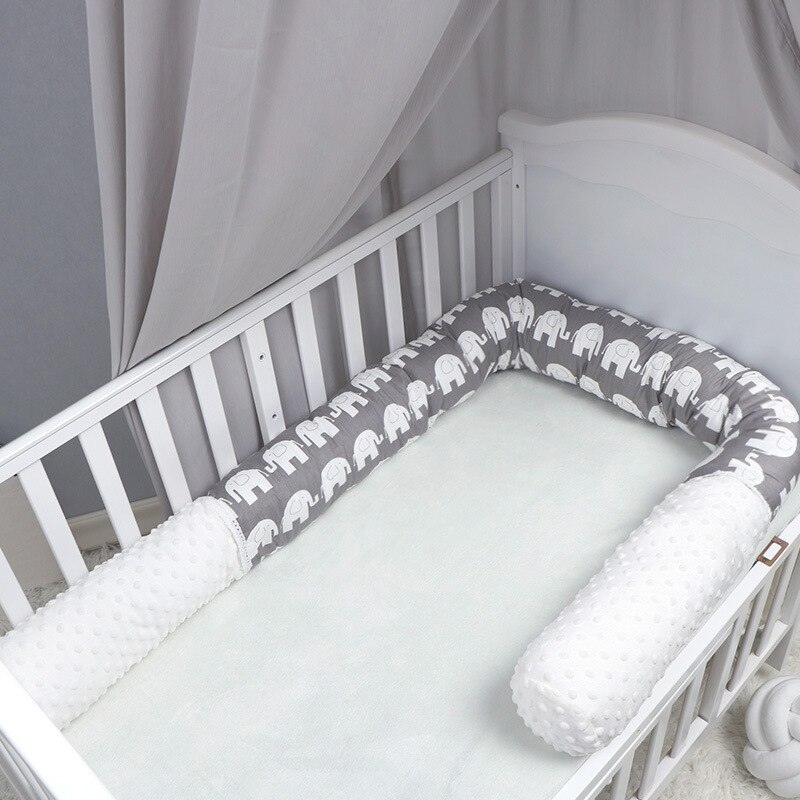 Pasgeboren Baby Bed Bumper Cartoon Olifant Kussen Kinderen Slapen Anti-Collision Bed Kinderkamer Bumper Beddengoed Decor BTN040