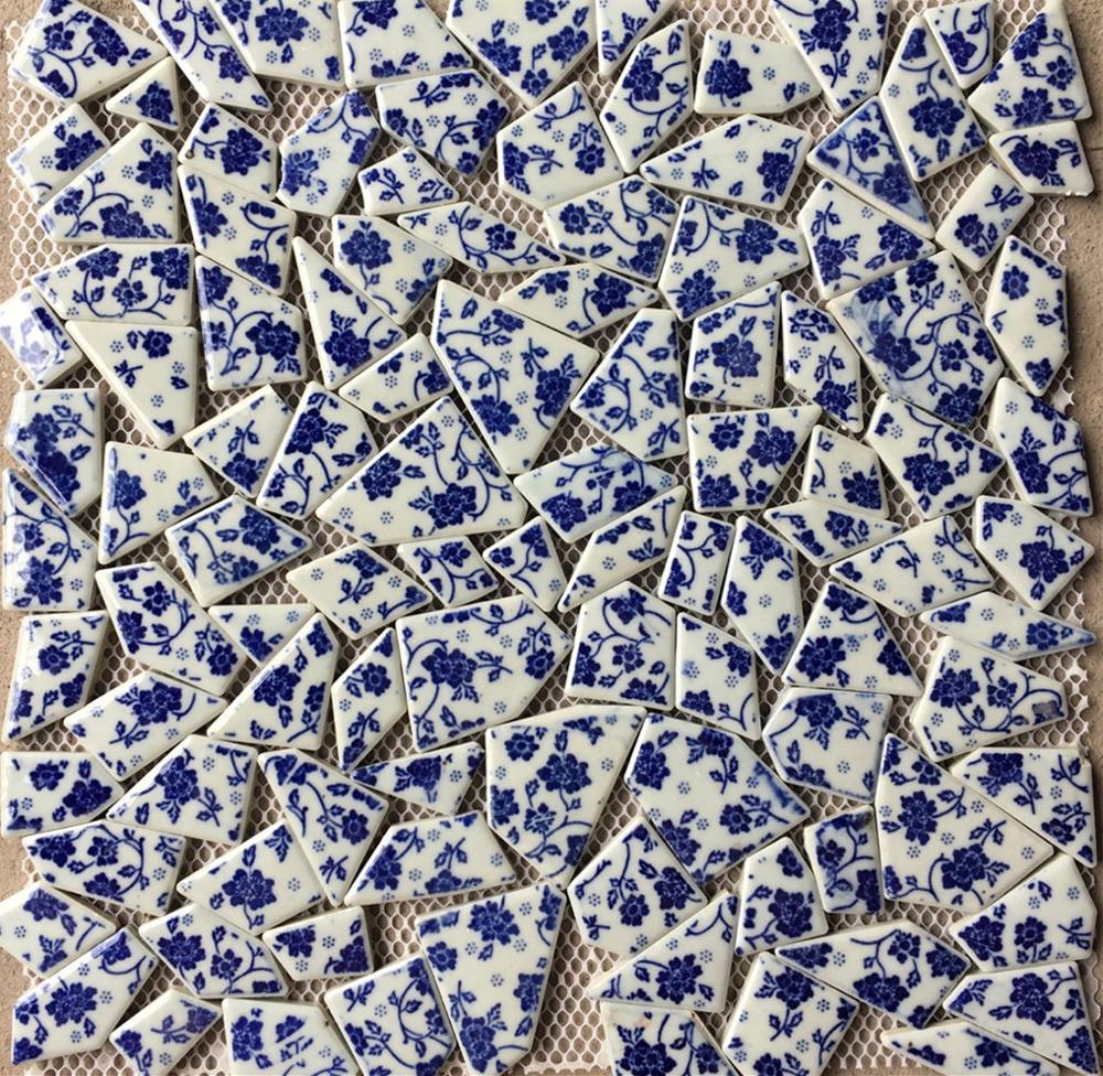 30 x 30cm diy mosaiikki askartelu vyö mosaiikki posliini mosaiikki laatat mikro keramiikka epäsäännöllinen muoto ultraohut keramiikka
