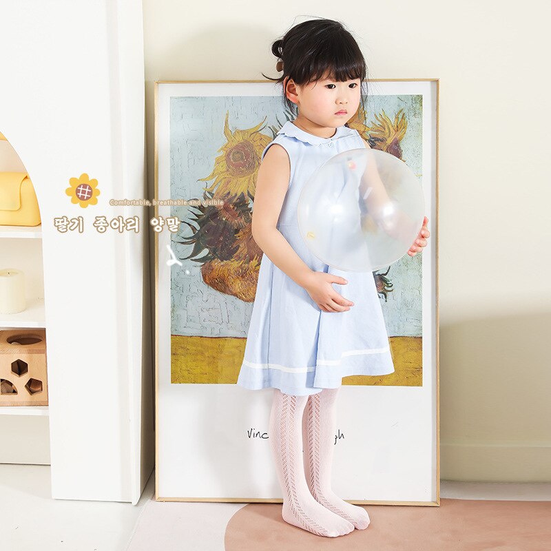 3-12Y collant per bambini estivi neonato sottile per ragazze danza maglia sottile collant per bambina collant moda solido morbido Leggings principessa