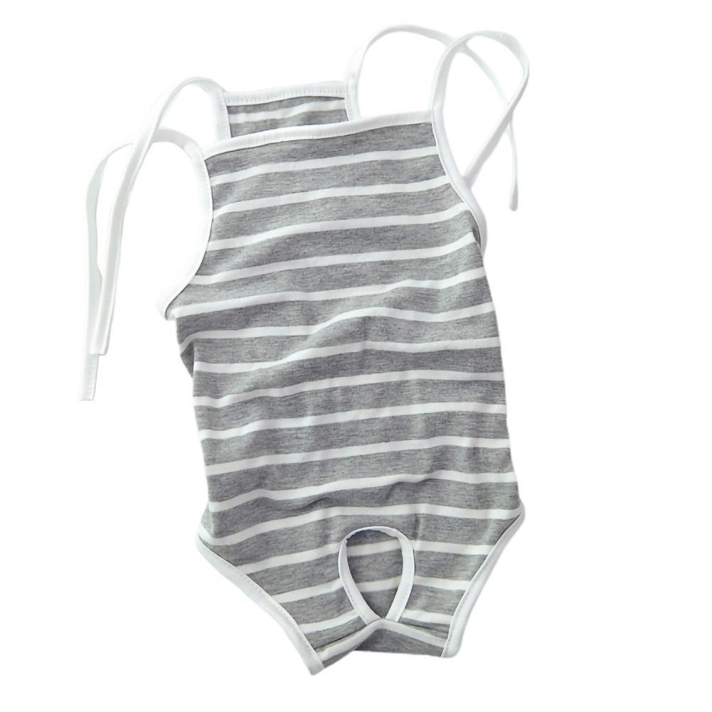 Pantalon court confortable pour animaux de compagnie, à utiliser en extérieur, couche-culotte élastique, sanitaire pour animaux de compagnie: Gris clair / XL