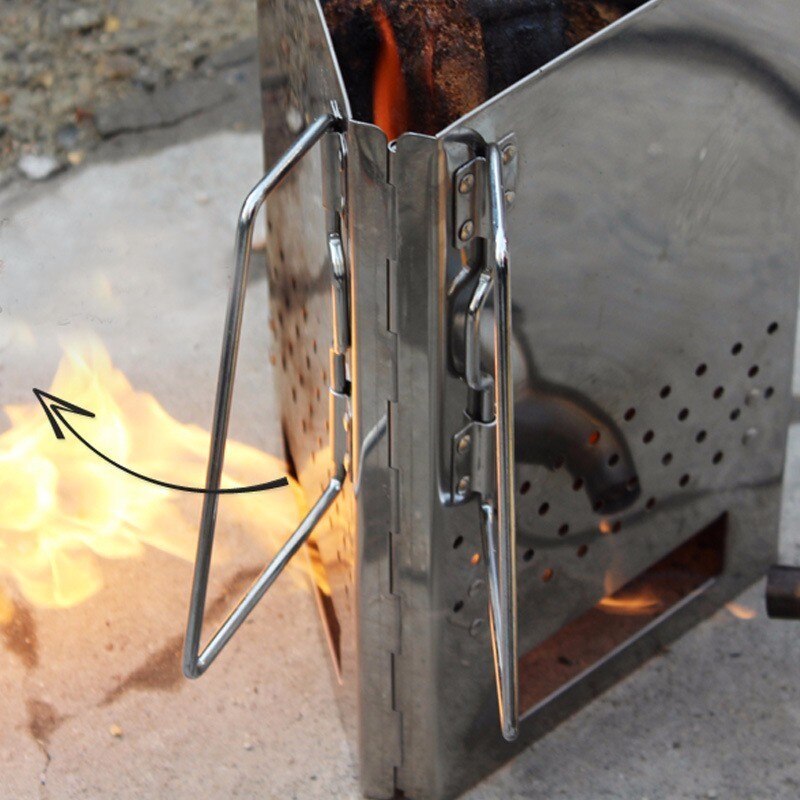 Opvouwbare BBQ Grills Dikke Rvs Barbecue Kachel Outdoor Tuin Houtskool Barbeque Party Koken Picknick Verwarming Kachel