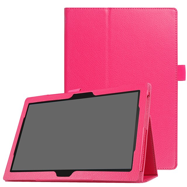 Etui na Lenovo Tab 4 10 TB-X304F TB-X304N TB-X304L 10.1 Tablet Funda szczupła stojak PU skórzana klapka dla Lenovo Tab4 10 etui: Rose Red