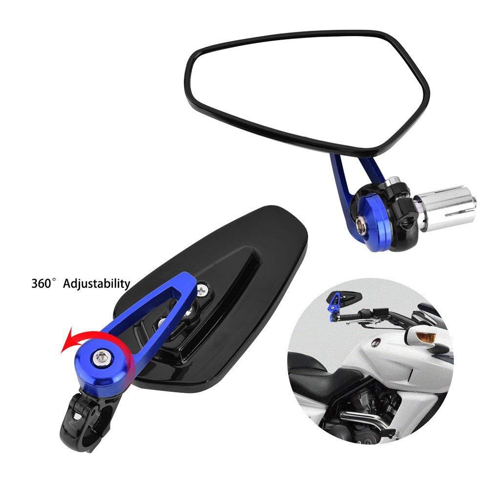 1 paire Handel barre extrémités moto miroir guidon extrémités rétroviseurs latéraux pour Kawasaki Z800 Z750 Z1000 Z650 Z900 Z300