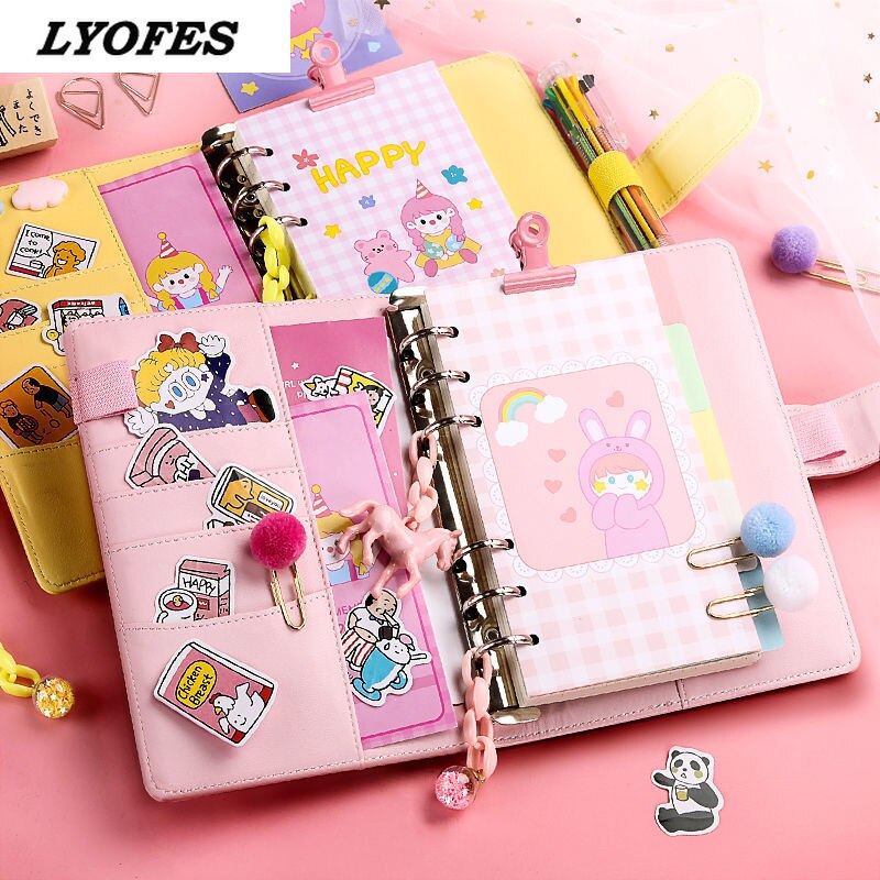 Bullet Lined Journal Sketchbook Pocket Planner Girls Diary Cute Notepads Stationery Notebooks Journals School Office Supplies