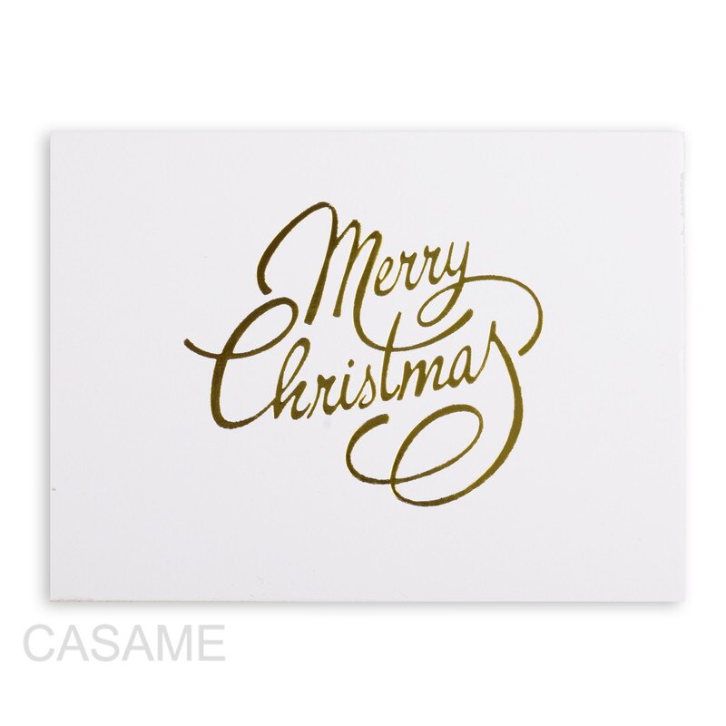 Handmade thank you Christmas Message Card DIY Greeting Cards Postcards Year Party Invitation Cards: Merry Christmas