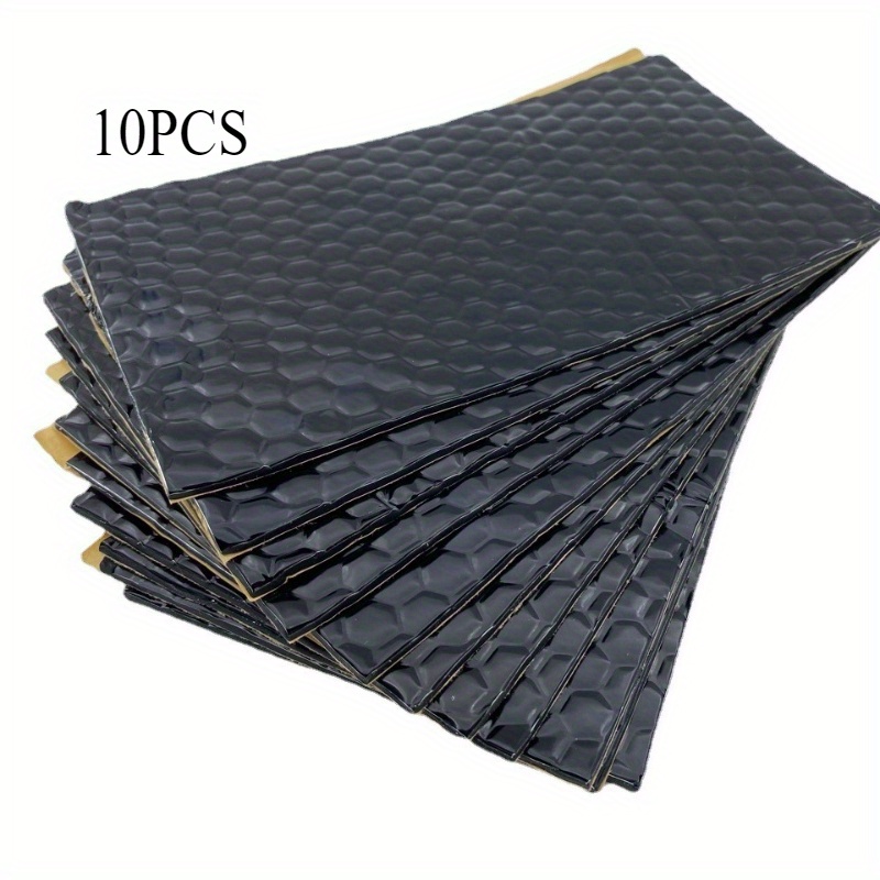 10 stuks butylrubber schokabsorberende en geluidsisolatieplaat, zelfklevende dempingsplaat, thermische isolatie en ruisonderdrukking