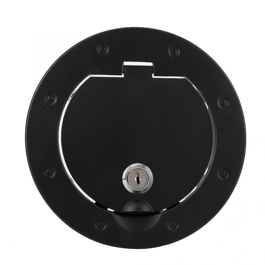 Aluminum alloy Fuel Tank Cap Cover with Lock Car Accessory Fit for Jeep Wrangler JK 2007 Black Car Styling Fuel Tank Part