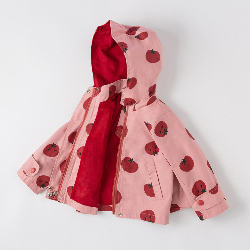 Lente Herfst Dikke Meisjes Jassen Zijdig Kids Bovenkleding Brief Sport Hoodied Jassen Kinderkleding Tiener Trenchcoat