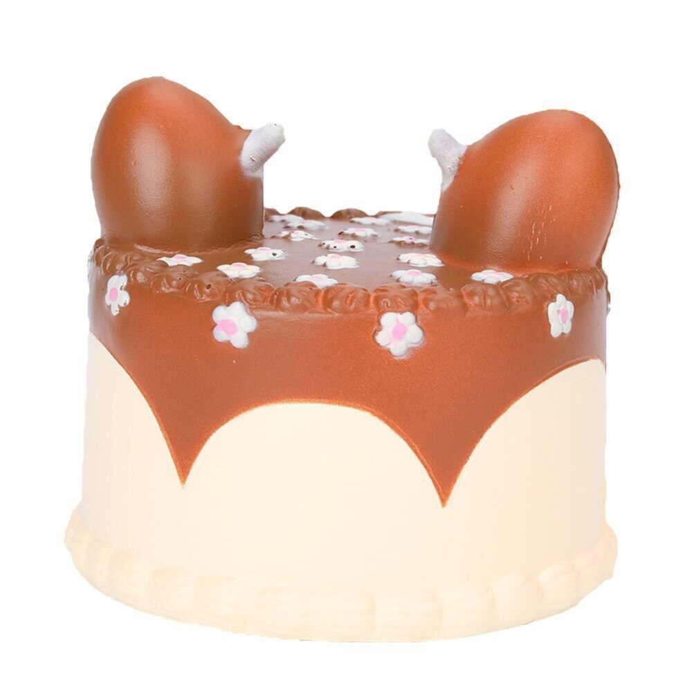 9.5CM Jumbo Big Kawaii Cute Deer Cake Bread Squishy Squeeze Squishi Squish Toy Slow Rising For Relieves Stress Anxiety
