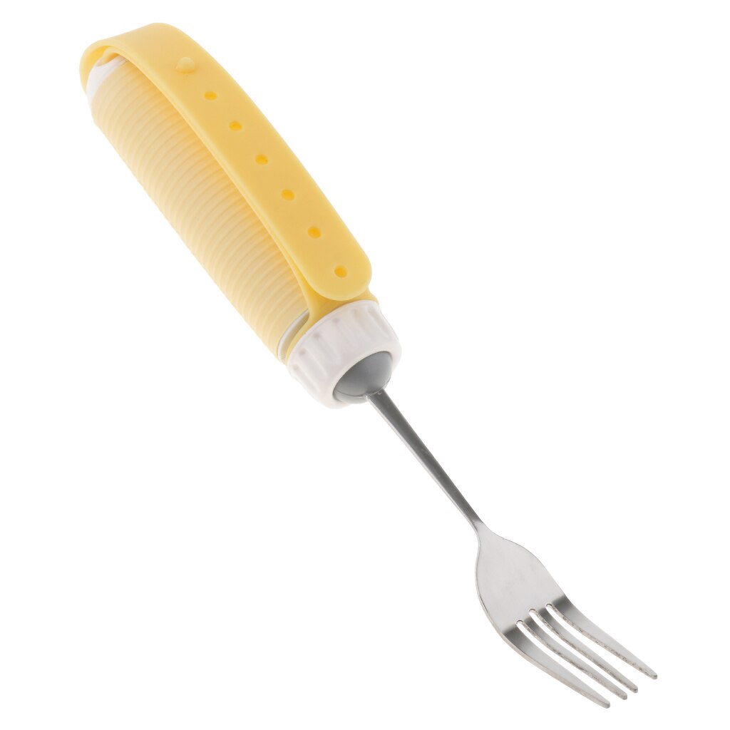 Adjustable Fork Swivel Utensil Eating Aids with Handle for Arthritis Disability