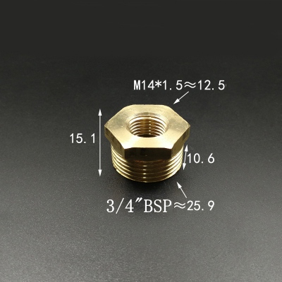 M10 M14 M20 Metric Male To Female Thread Brass Reducer Bushing Reducing Pipe Fitting Coupler Connector Adapter: NO3