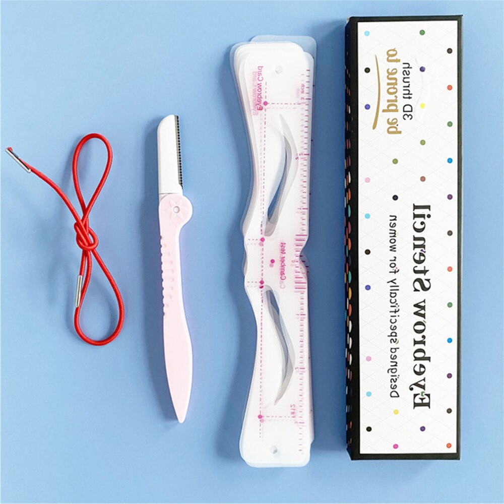 12 unids/set plantillas de cejas reutilizables de cejas de dibujo DIY guía modelado de estilo aseo tarjeta plantilla fácil herramienta de maquillaje: B