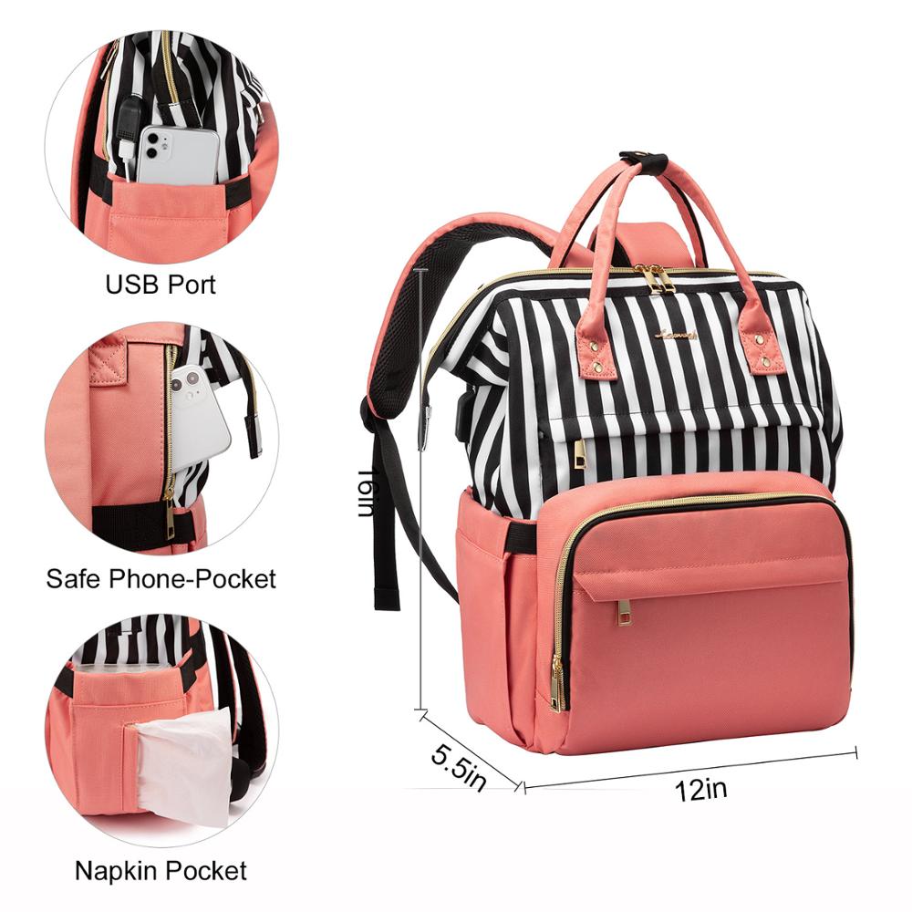 LOVEVOOK women bag laptop backpacks multifunctional canvas backpacks unisex waterproof anti-thieft backpacks for school/work