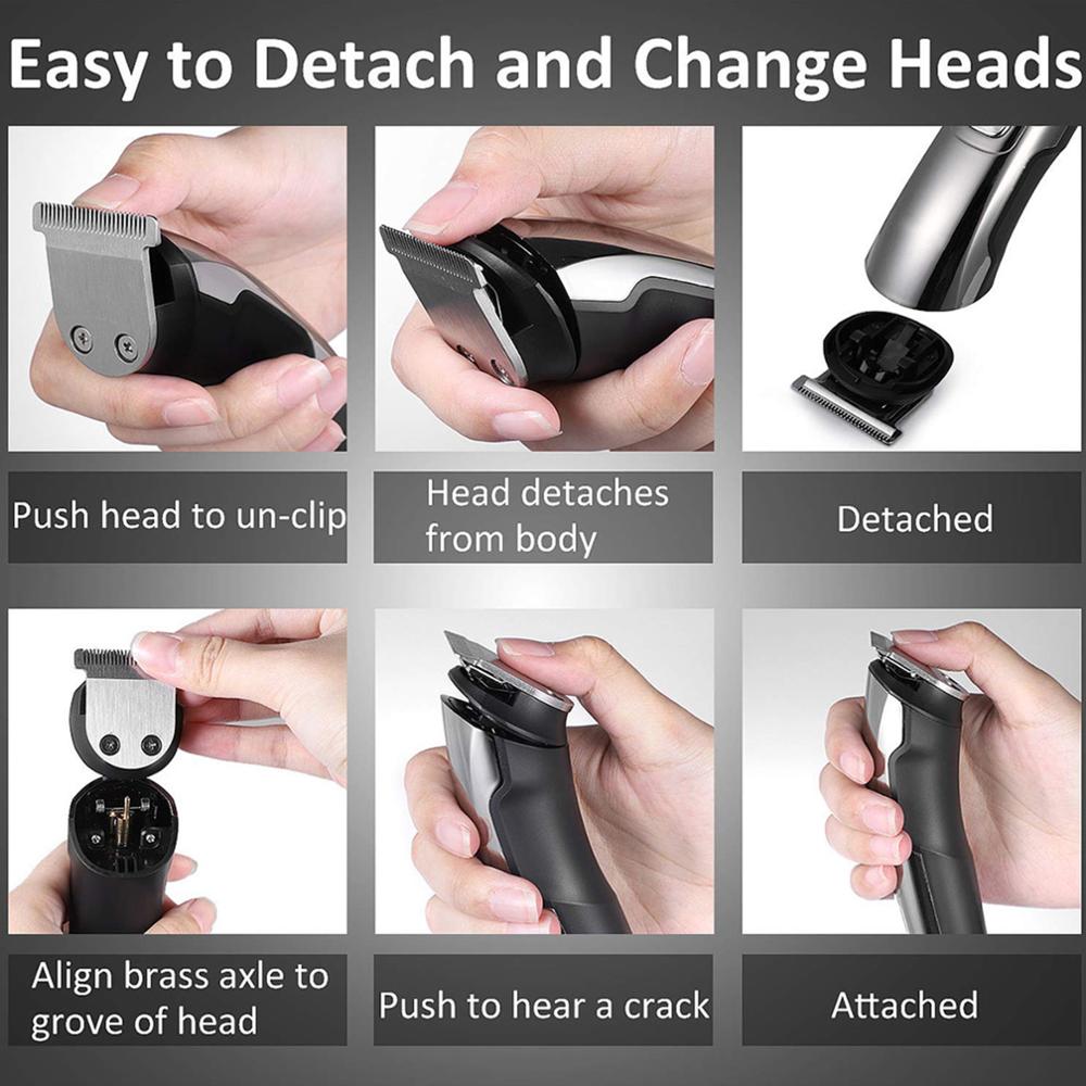 Surker – tondeuse à cheveux électrique sans fil multifonction 6 en 1, Rechargeable, pour hommes, 8688