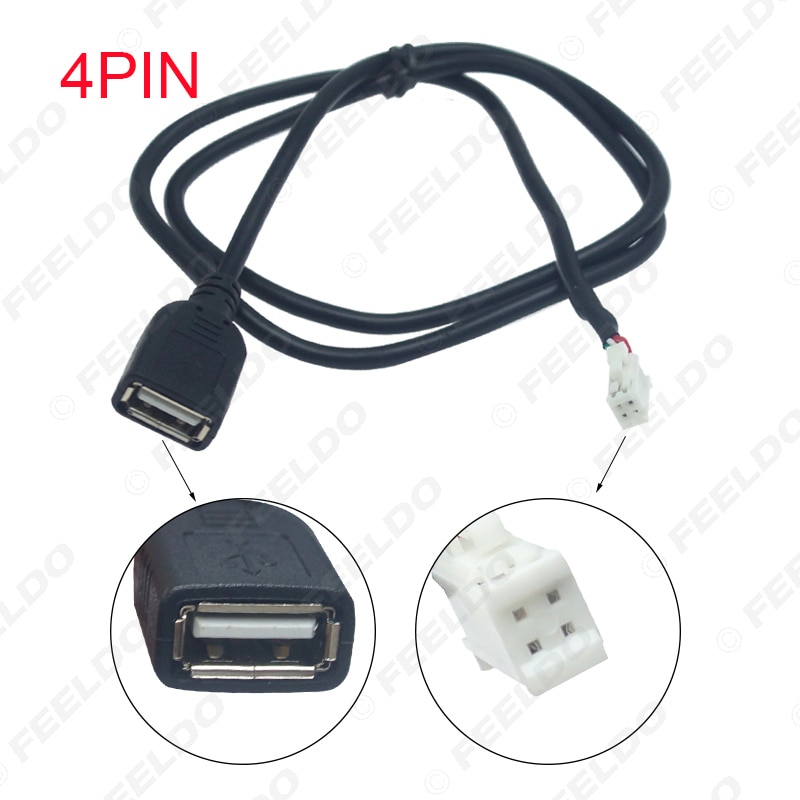 Feeldo Auto Head Unit Stereo Kabelboom Kits Compatibel Voor Xy Auto Android Oplossing Interface # AM4919: 4Pin