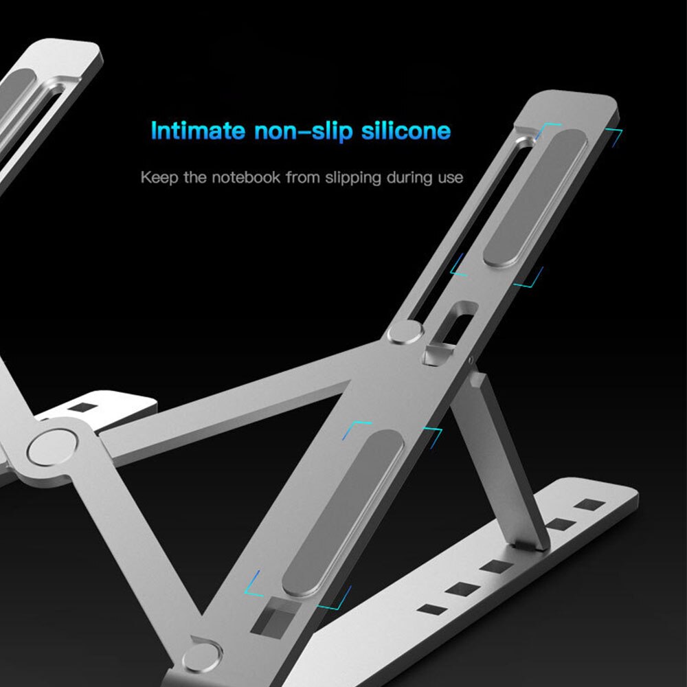 Foldable Laptop Stand Holder, Adjustable Ergonomic Heights Ventilated Desktop Laptop Riser,Notebook Tray Mount for iM'ac/Laptop