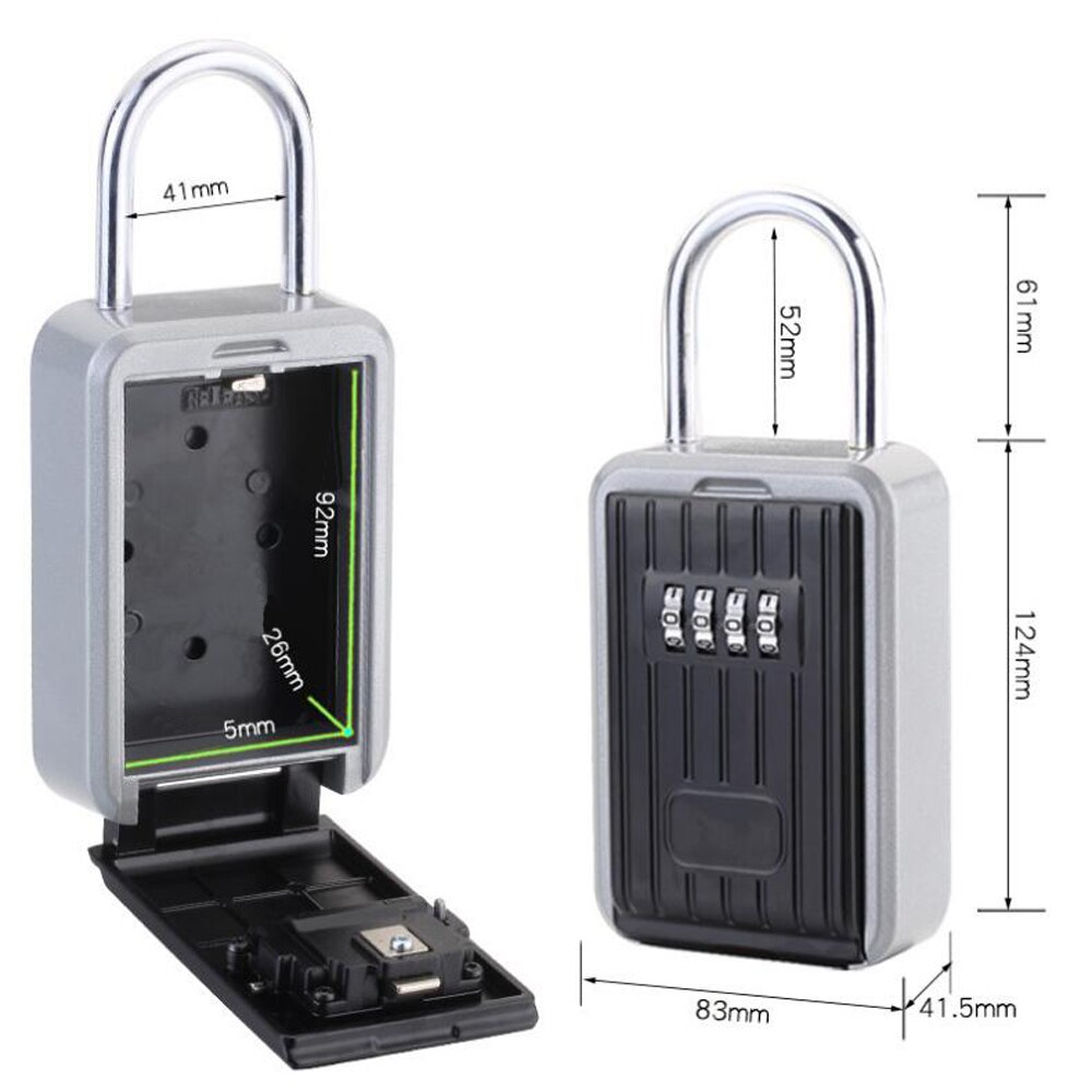 Meister sperren Schlüssel sicher Kasten draussen Zauberstab Montieren Kombination Passwort sperren Versteckte Schlüssel Lagerung Kasten Sicherheit Tresore Für Heimat LST002