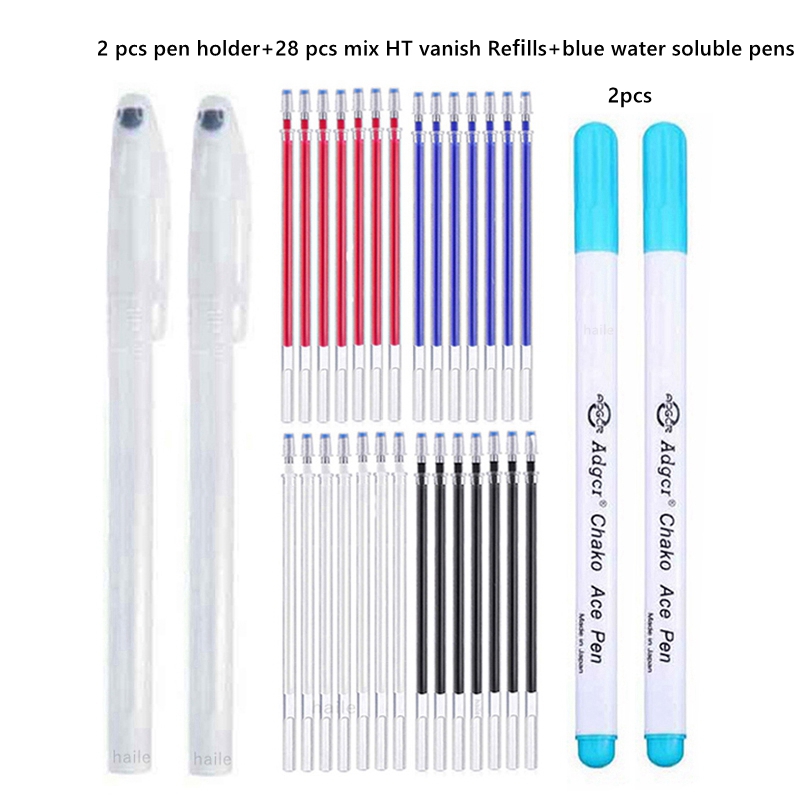 Haile Fabric Markers Fade Out for Drawing Lines Disappearing Marker Pens Patchwork Fabric PP Multi Purpose DIY Craft Sewing Tool: Light Grey
