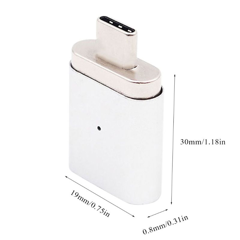 20 PIN Type C Magnetische Adapter Converter Voor Macbook Notebook Laptop Datakabel Adapter