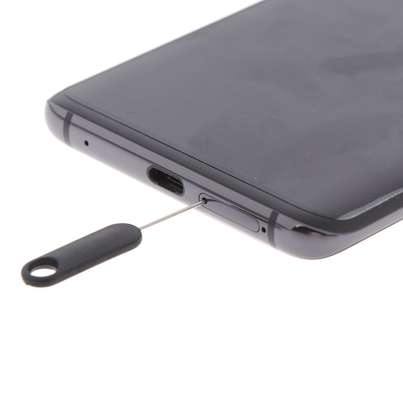 10 stk universel sim-kort bakke pin udkastning fjernelse nålåbner ejektor til smartphones tabletter sort