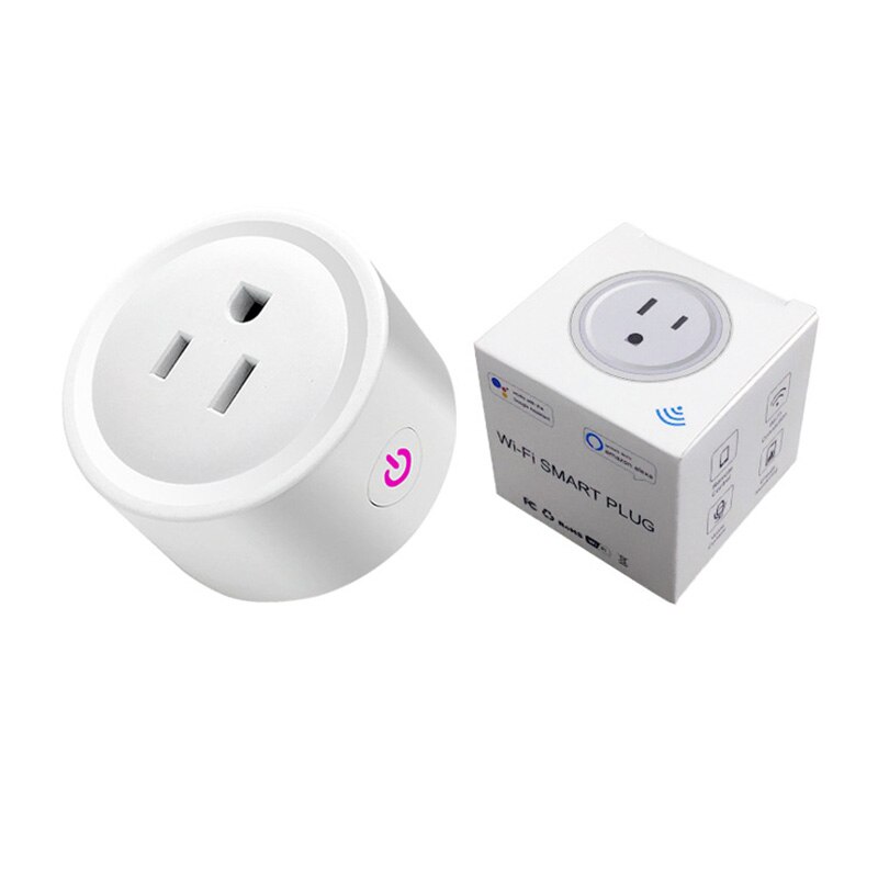US standard WIFI smart plug smart life APP wireless remote control compatible with Alexa smart voice control AC110V 240V plug