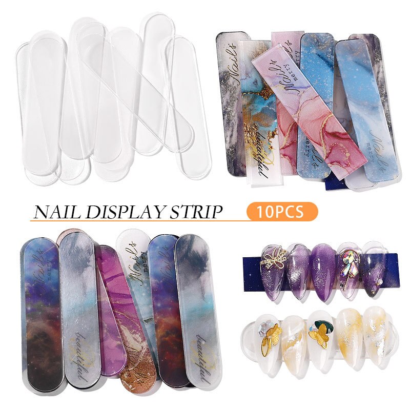 Nail Art Display Strip Japanse Nail Art Acryl Transparante Kleur Nail Display Board Nail Ondersteuning Tool