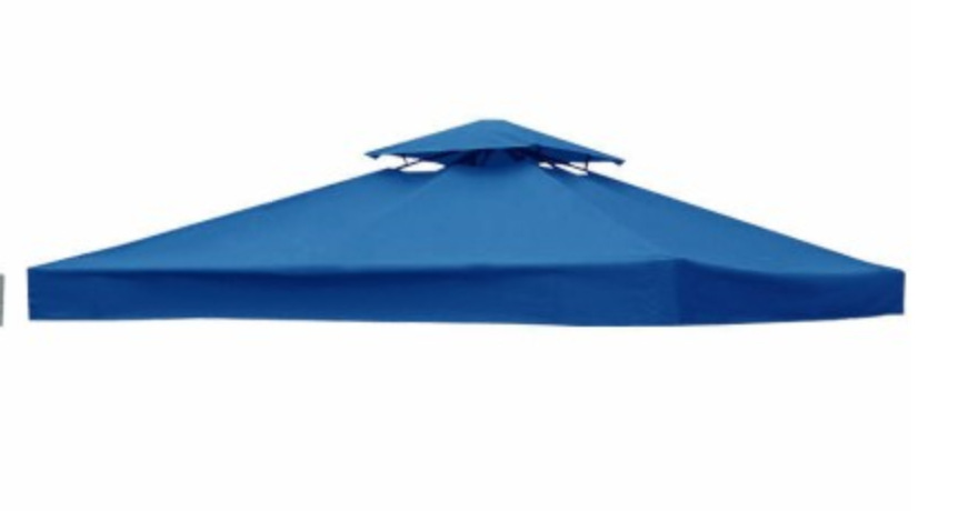 Couverture de gazébo 3x3M, auvent de remplacement, couverture d'extérieur, gril étanche, Patio, barbecue, toit pour abri de jardin, toit Durable: 3m * 3m / Gris clair