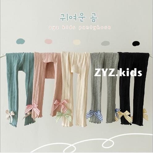Mallas para niños de 2-8 años, , primavera , pantalones con lazo de dibujos animados, pantis para niñas