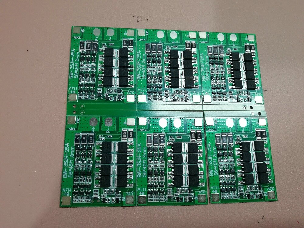 battery protection board BMS 3 serials 3.7V/CELL 12V 25A for electric bike scooter tricycle WITH Lithium iron phosphate battery